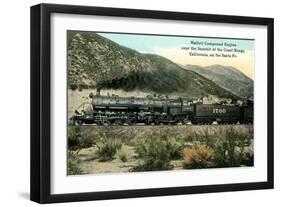 Compound Train Engine-null-Framed Art Print