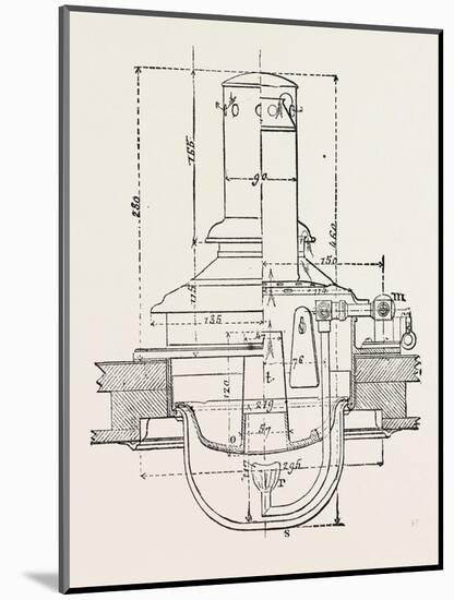 Compressed Oil Gas for Lighting Cars, Steamboats, and Buoys: Car Lamp, 1882-null-Mounted Giclee Print