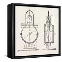 Compressed Oil Gas for Lighting Cars, Steamboats, and Buoys: Locomotive Headlight, 1882-null-Framed Stretched Canvas