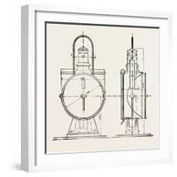 Compressed Oil Gas for Lighting Cars, Steamboats, and Buoys: Locomotive Headlight, 1882-null-Framed Premium Giclee Print