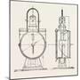 Compressed Oil Gas for Lighting Cars, Steamboats, and Buoys: Locomotive Headlight, 1882-null-Mounted Premium Giclee Print