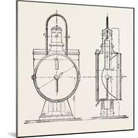 Compressed Oil Gas for Lighting Cars, Steamboats, and Buoys: Locomotive Headlight, 1882-null-Mounted Giclee Print