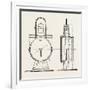 Compressed Oil Gas for Lighting Cars, Steamboats, and Buoys: Locomotive Headlight, 1882-null-Framed Giclee Print