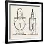 Compressed Oil Gas for Lighting Cars, Steamboats, and Buoys: Locomotive Headlight, 1882-null-Framed Giclee Print