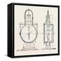 Compressed Oil Gas for Lighting Cars, Steamboats, and Buoys: Locomotive Headlight, 1882-null-Framed Stretched Canvas