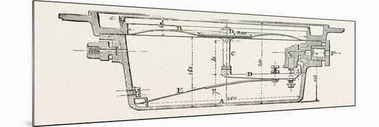 Compressed Oil Gas for Lighting Cars, Steamboats, and Buoys: Pintsch Regulator, 1882-null-Mounted Giclee Print