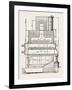 Compressed Oil Gas for Lighting Cars, Steamboats, and Buoys: Section a Furnace, 1882-null-Framed Giclee Print