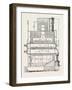 Compressed Oil Gas for Lighting Cars, Steamboats, and Buoys: Section a Furnace, 1882-null-Framed Giclee Print