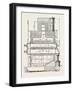 Compressed Oil Gas for Lighting Cars, Steamboats, and Buoys: Section a Furnace, 1882-null-Framed Giclee Print