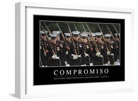 Compromiso. Cita Inspiradora Y Póster Motivacional-null-Framed Photographic Print