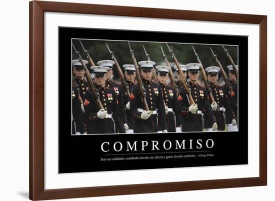 Compromiso. Cita Inspiradora Y Póster Motivacional-null-Framed Photographic Print