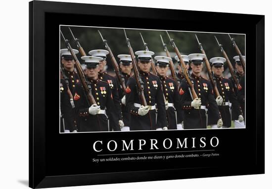 Compromiso. Cita Inspiradora Y Póster Motivacional-null-Framed Photographic Print