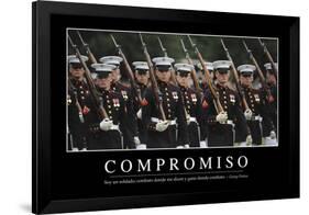 Compromiso. Cita Inspiradora Y Póster Motivacional-null-Framed Photographic Print