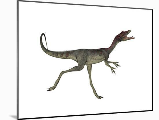 Compsognathus Dinosaur Running-Stocktrek Images-Mounted Art Print