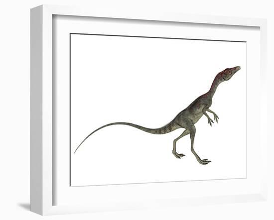 Compsognathus Dinosaur-Stocktrek Images-Framed Art Print