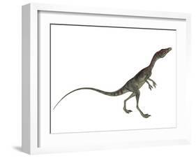 Compsognathus Dinosaur-Stocktrek Images-Framed Art Print