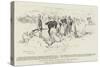 Compton's Horse Bivouacking at Kroonstad-Charles Edwin Fripp-Stretched Canvas