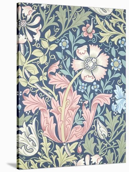 Compton Wallpaper, Paper, England, Late 19th Century-William Morris-Stretched Canvas