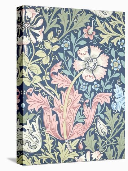 Compton Wallpaper, Paper, England, Late 19th Century-William Morris-Stretched Canvas