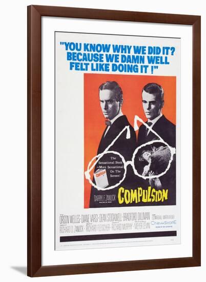 Compulsion, Orson Welles, Dean Stockwell, 1959-null-Framed Art Print