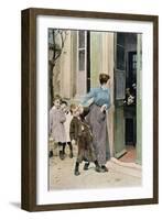 Compulsory Education, 1882-Jules Jean Geoffroy-Framed Giclee Print