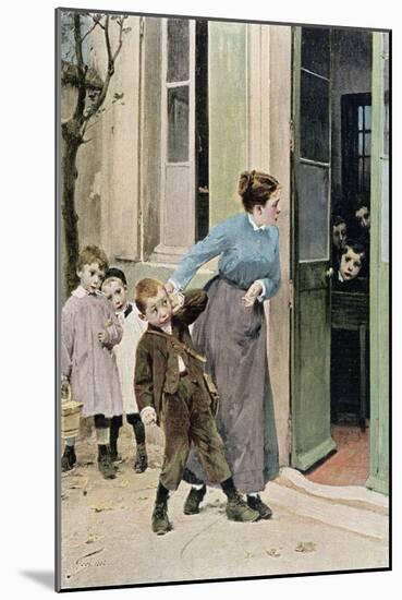 Compulsory Education, 1882-Jules Jean Geoffroy-Mounted Giclee Print