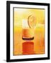 Computer Art of Glass of Orange Juice & Orange Sea-Victor Habbick-Framed Photographic Print