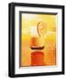 Computer Art of Glass of Orange Juice & Orange Sea-Victor Habbick-Framed Photographic Print