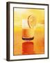 Computer Art of Glass of Orange Juice & Orange Sea-Victor Habbick-Framed Photographic Print