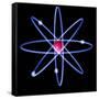 Computer Artwork of a Beryllium Atom-Laguna Design-Framed Stretched Canvas