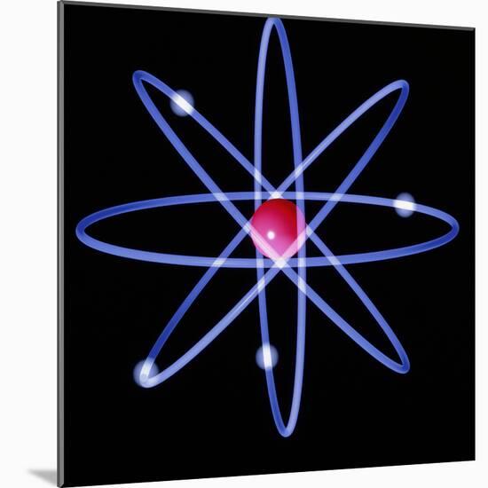 Computer Artwork of a Beryllium Atom-Laguna Design-Mounted Premium Photographic Print