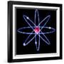 Computer Artwork of a Beryllium Atom-Laguna Design-Framed Photographic Print