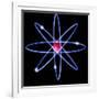 Computer Artwork of a Beryllium Atom-Laguna Design-Framed Photographic Print