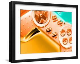 Computer Artwork of a Sony Playstation Gamepad-Victor Habbick-Framed Photographic Print