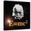 Computer Artwork of Albert Einstein And E=mc2-Laguna Design-Stretched Canvas