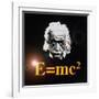 Computer Artwork of Albert Einstein And E=mc2-Laguna Design-Framed Photographic Print