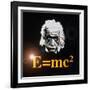 Computer Artwork of Albert Einstein And E=mc2-Laguna Design-Framed Photographic Print