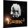 Computer Artwork of Albert Einstein And E=mc2-Laguna Design-Mounted Photographic Print