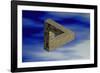 Computer Artwork of An Impossible Triangle-Laguna Design-Framed Photographic Print