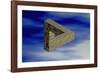 Computer Artwork of An Impossible Triangle-Laguna Design-Framed Photographic Print