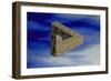 Computer Artwork of An Impossible Triangle-Laguna Design-Framed Photographic Print