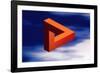 Computer Artwork of An Impossible Triangle-Laguna Design-Framed Photographic Print