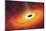 Computer Artwork of Black Hole-null-Mounted Photographic Print