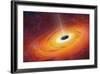 Computer Artwork of Black Hole-null-Framed Photographic Print