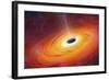 Computer Artwork of Black Hole-null-Framed Photographic Print