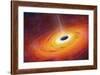 Computer Artwork of Black Hole-null-Framed Photographic Print