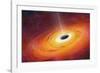 Computer Artwork of Black Hole-null-Framed Photographic Print