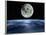 Computer Artwork of Full Moon Over Earth's Limb-Julian Baum-Framed Photographic Print