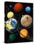 Computer Artwork Showing Planets of Solar System-Roger Harris-Stretched Canvas