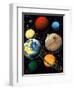 Computer Artwork Showing Planets of Solar System-Roger Harris-Framed Premium Photographic Print